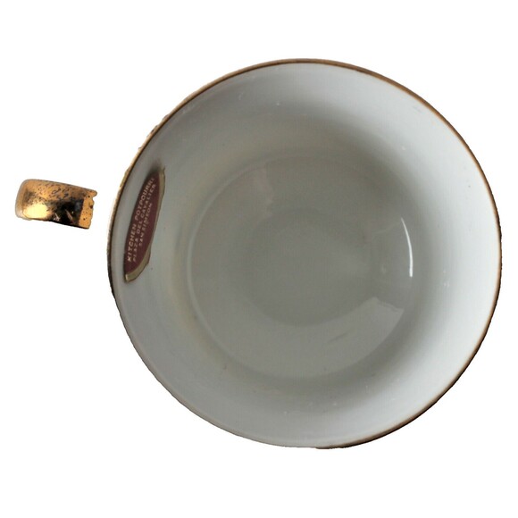 Vintage Choice Japan Souvenir San Simeon Footed Teacup & Saucer Yellow Floral - Picture 4 of 9